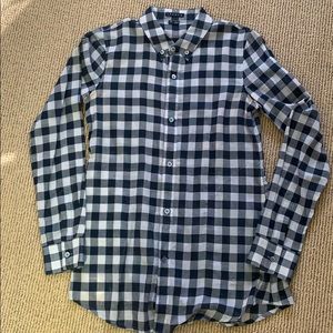Button check Theory shirt